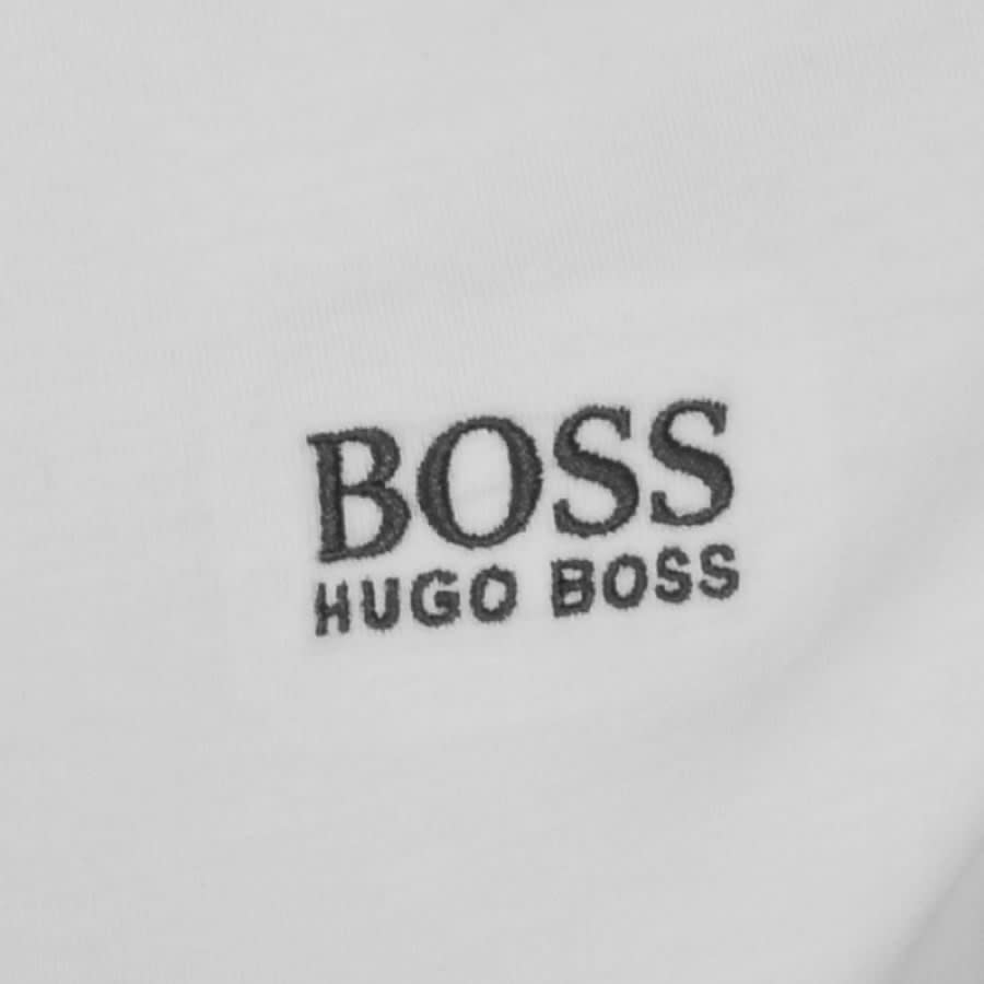 BOSS Crew Neck Logo T Shirt White | Mainline Menswear