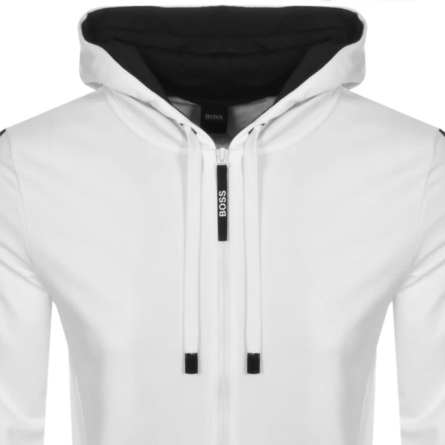 Alternative Image for ProductBOSS Heritage Full Zip Hoodie White2