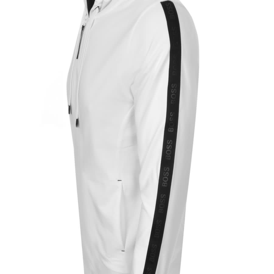 Alternative Image for ProductBOSS Heritage Full Zip Hoodie White3