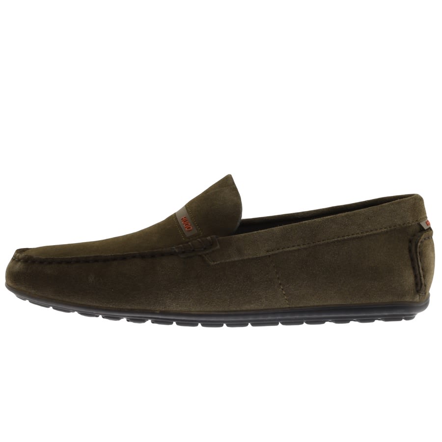 Alternative Image for ProductHUGO Dandy Driver Suede Shoes Green1