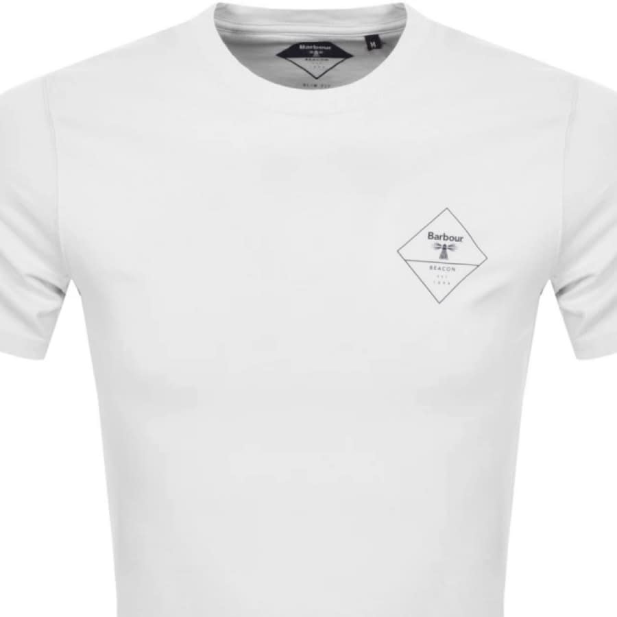 Alternative Image for ProductBarbour Beacon Small Diamond T Shirt White2