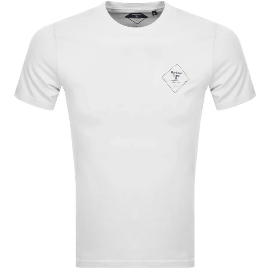 Alternative Image for ProductBarbour Beacon Small Diamond T Shirt White1