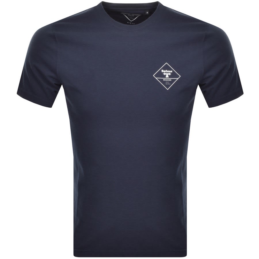Alternative Image for ProductBarbour Beacon Small Diamond T Shirt Navy1