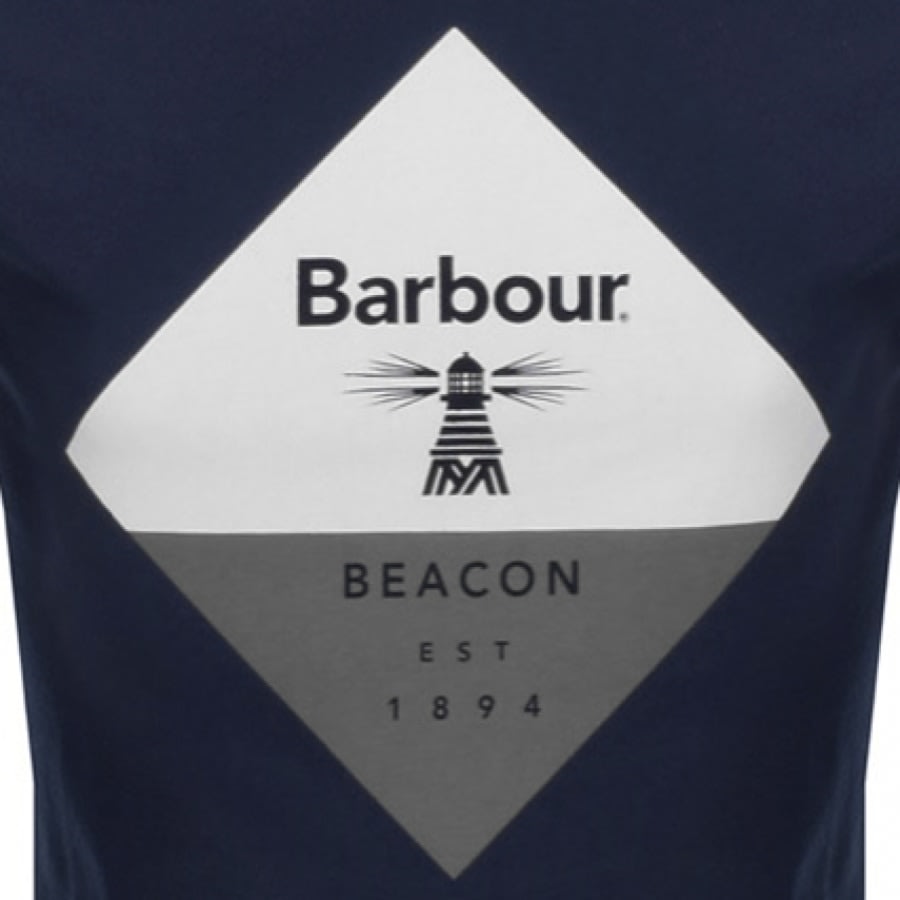 Alternative Image for ProductBarbour Beacon Diamond T Shirt Navy3