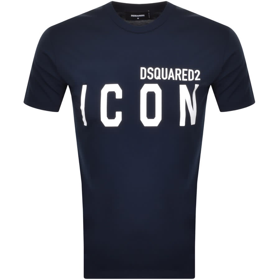 Alternative Image for ProductDSQUARED2 Logo Short Sleeved T Shirt Navy1