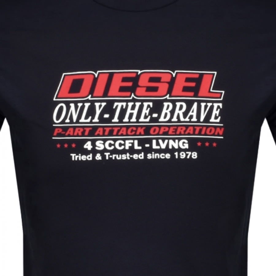 Alternative Image for ProductDiesel T Diegos K20 Short Sleeved T Shirt Navy3