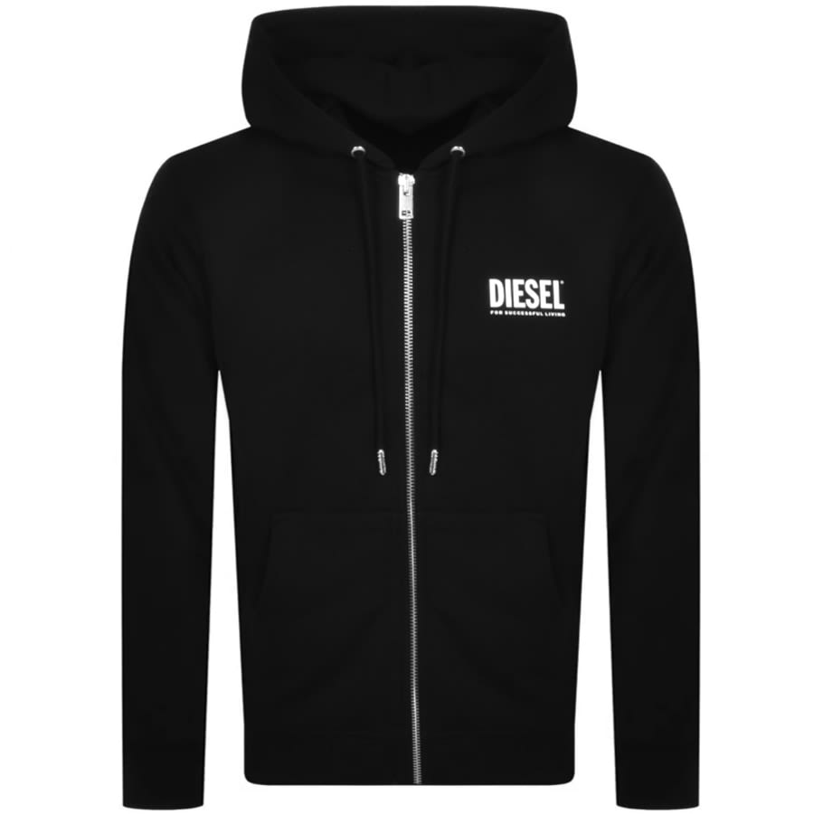Alternative Image for ProductDiesel S Girik Full Zip ECO Logo Hoodie Black1