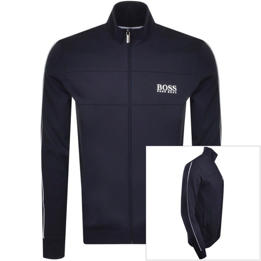 Alternative Image for ProductBOSS Bodywear Full Zip Hoodie Navy1