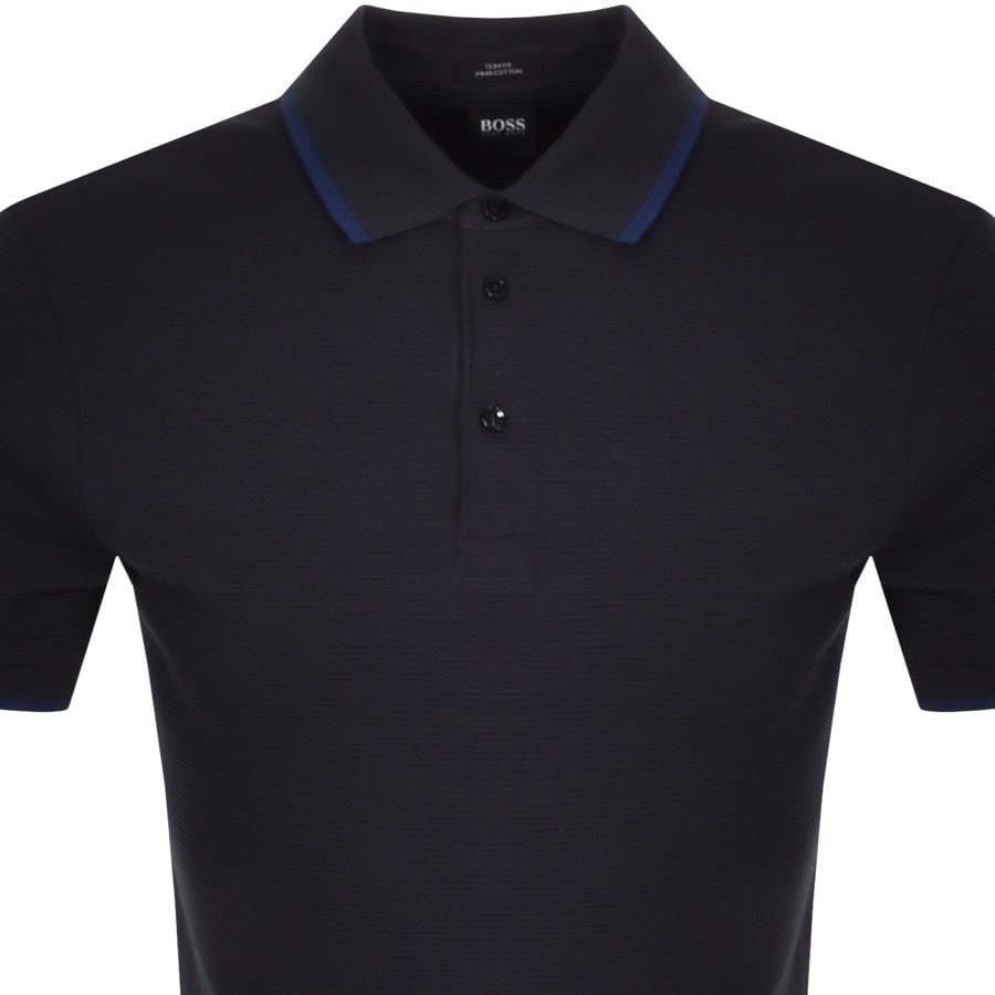 Alternative Image for ProductBOSS Penrose 34 Zip Polo T Shirt Navy2