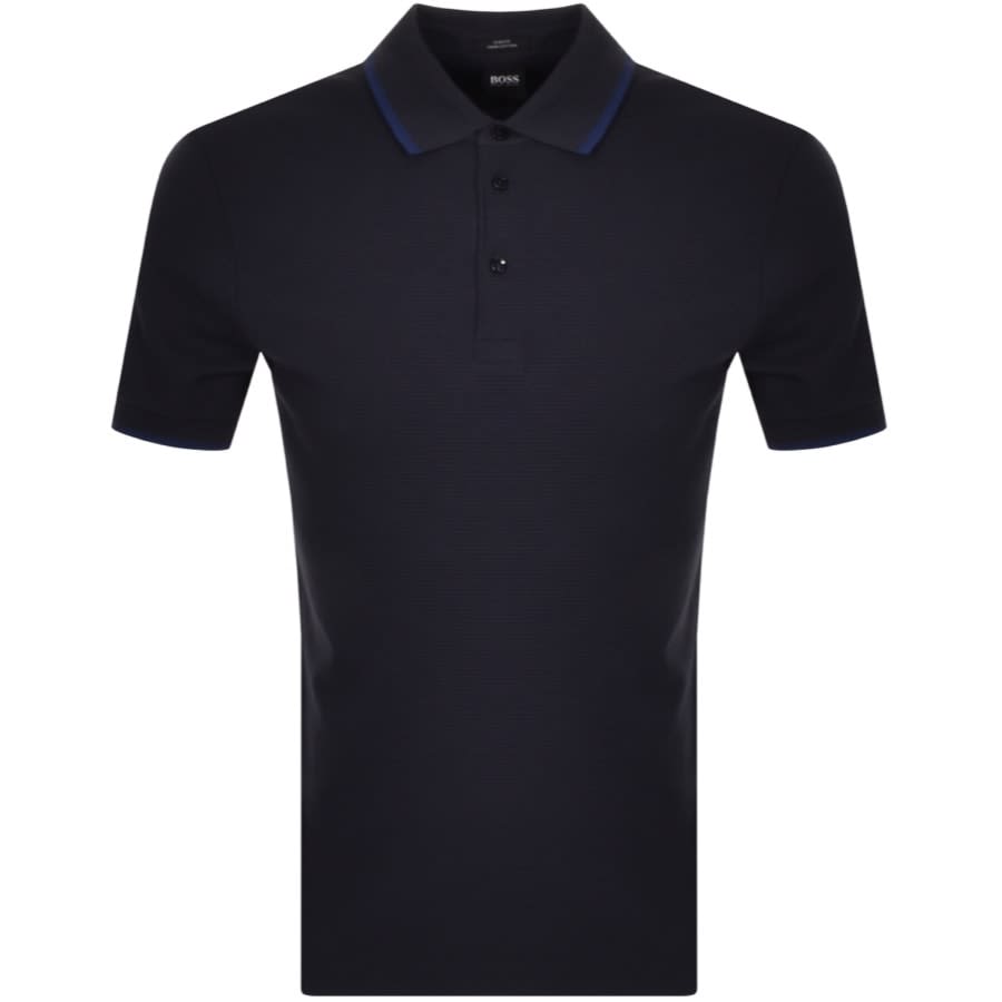 Alternative Image for ProductBOSS Penrose 34 Zip Polo T Shirt Navy1