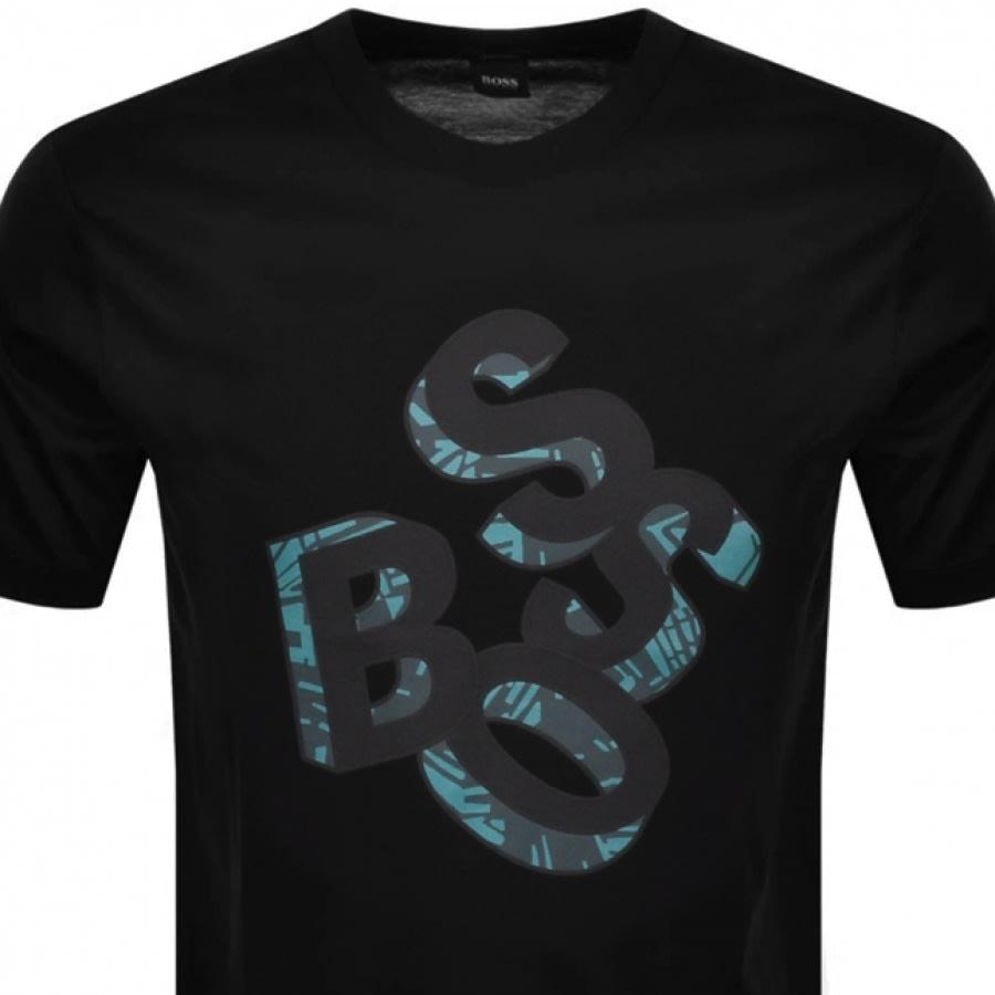 Alternative Image for ProductBOSS Crew Neck Tiburt 244 Logo T Shirt Black2
