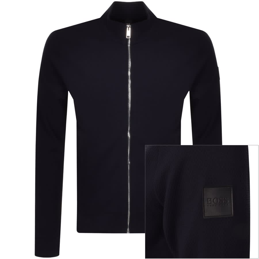 Alternative Image for ProductBOSS Sommers 45 Full Zip Sweatshirt Navy1