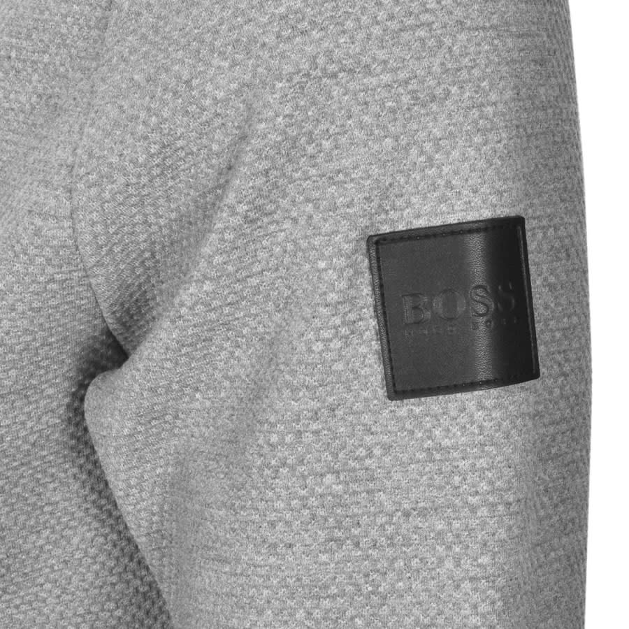 Alternative Image for ProductBOSS Sommers 45 Full Zip Sweatshirt Grey3