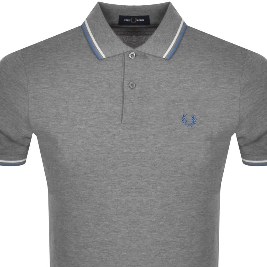 Alternative Image for ProductFred Perry Twin Tipped Polo T Shirt Grey2