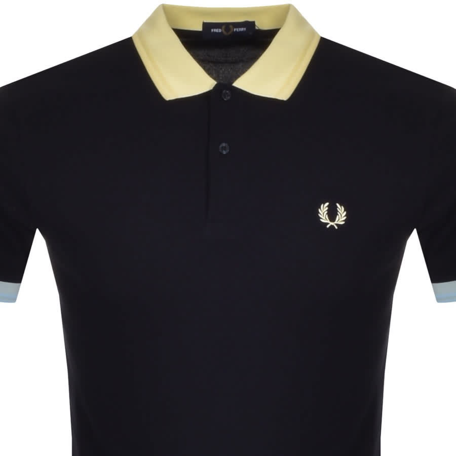 Alternative Image for ProductFred Perry Contrast Trim Polo T Shirt Navy2
