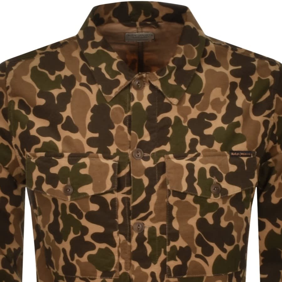 Alternative Image for ProductNudie Jeans Colin Camouflage Overshirt Brown2
