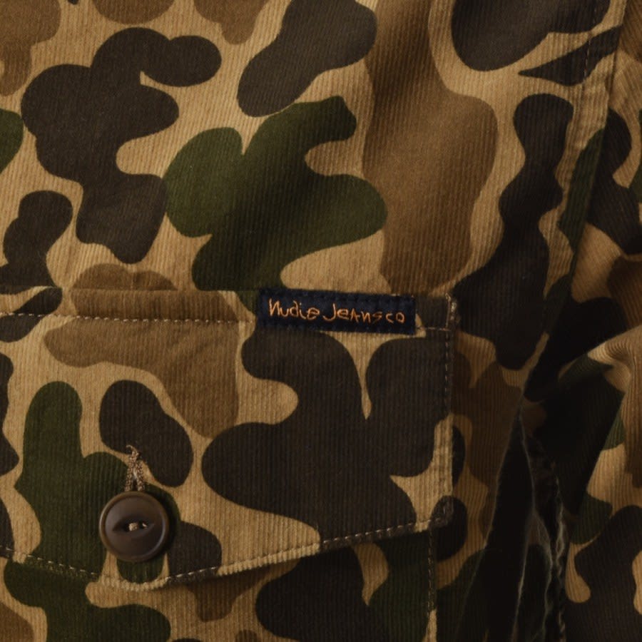 Alternative Image for ProductNudie Jeans Colin Camouflage Overshirt Brown3