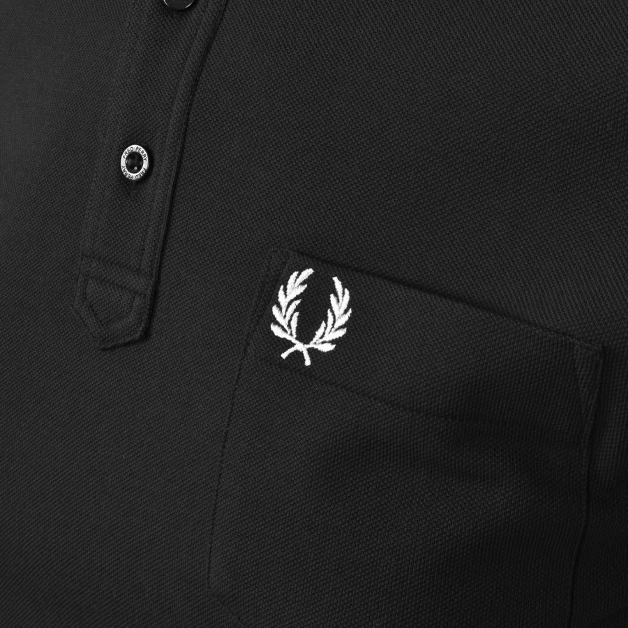 Alternative Image for ProductFred Perry Button Down Collar Polo T Shirt Black3