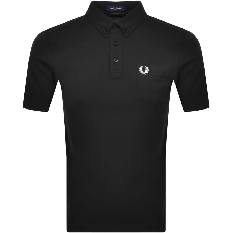 Alternative Image for ProductFred Perry Button Down Collar Polo T Shirt Black1