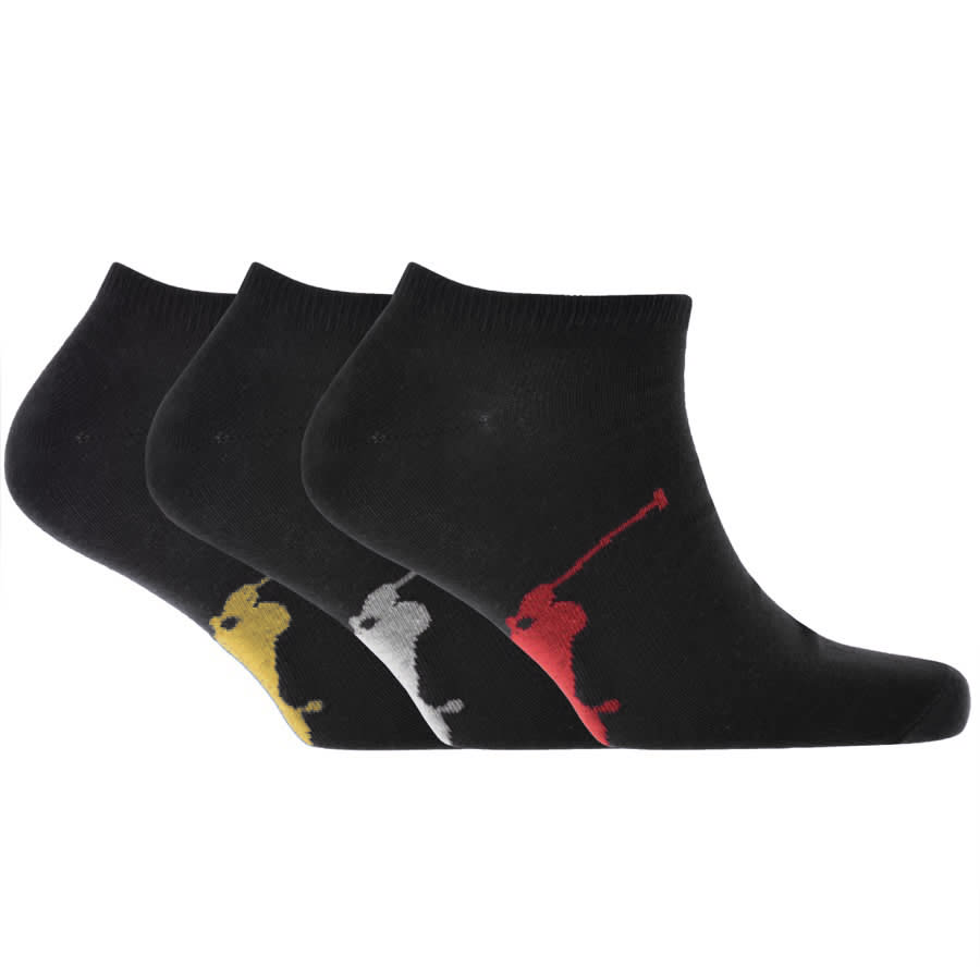 Alternative Image for ProductRalph Lauren 3 Pack Trainer Socks Black1