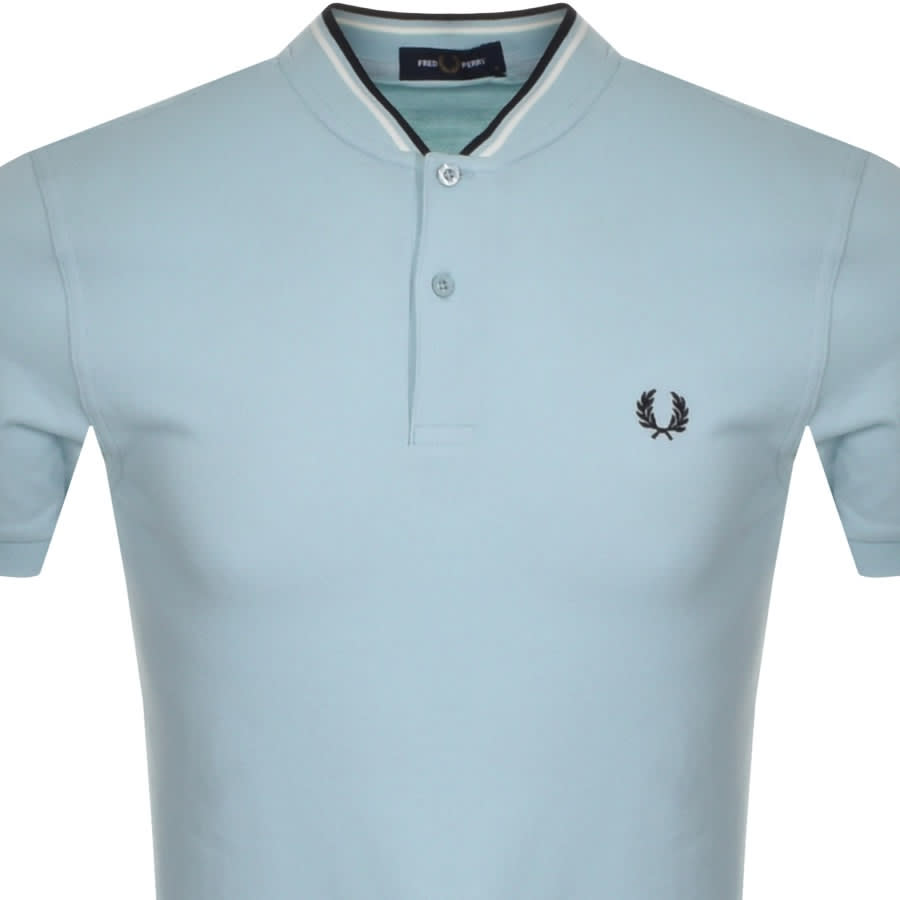 Alternative Image for ProductFred Perry Bomber Collar Polo T Shirt Blue2