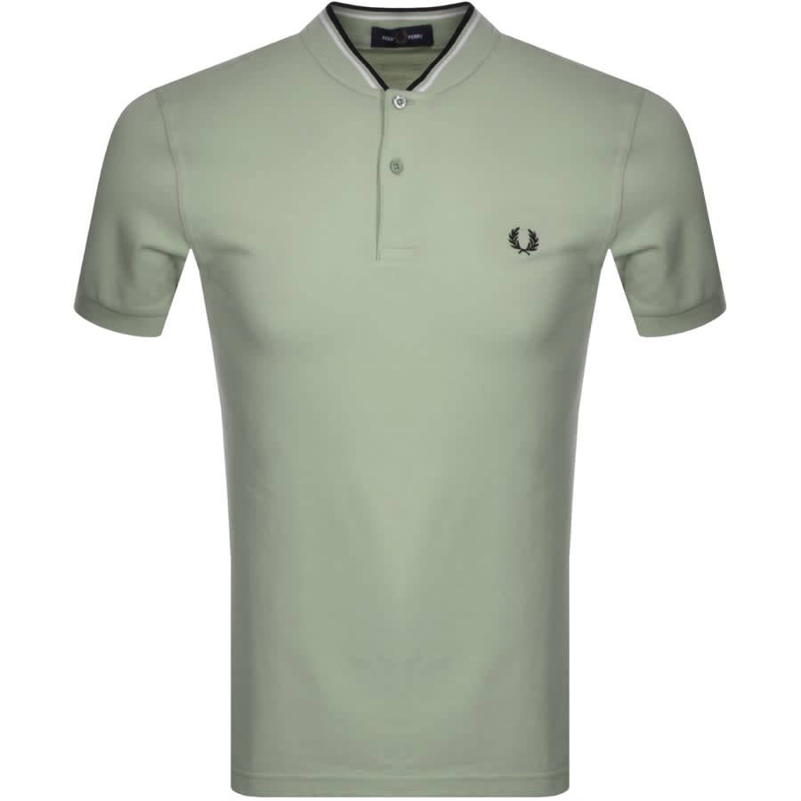 Alternative Image for ProductFred Perry Bomber Collar Polo T Shirt Green1