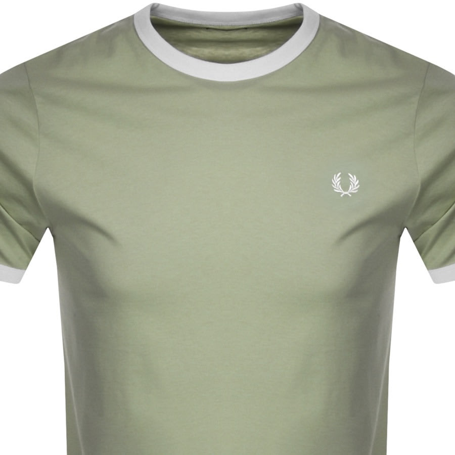 Alternative Image for ProductFred Perry Ringer T Shirt Green2