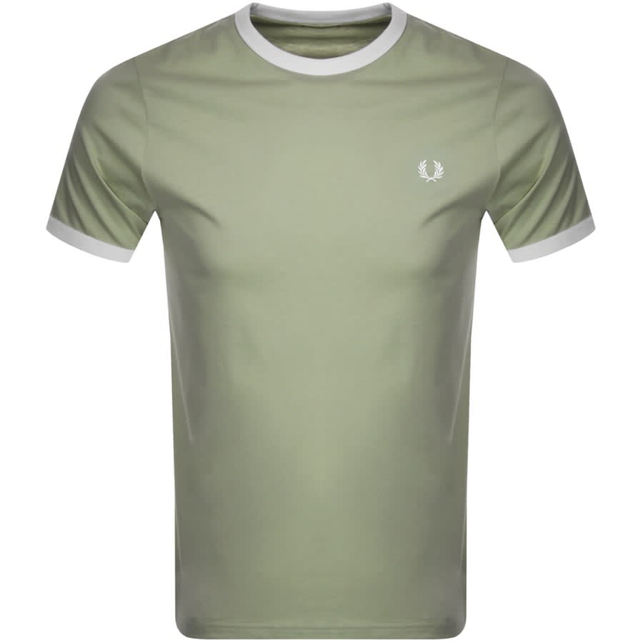 Alternative Image for ProductFred Perry Ringer T Shirt Green1