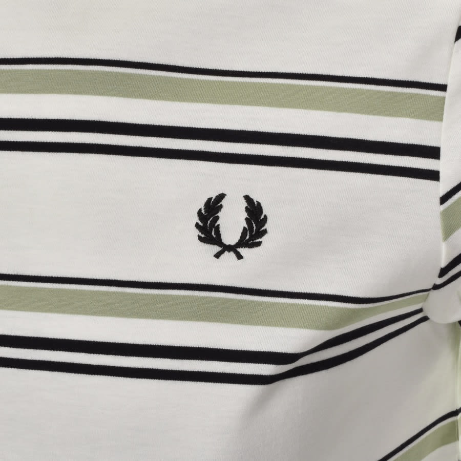Alternative Image for ProductFred Perry Striped T Shirt White3