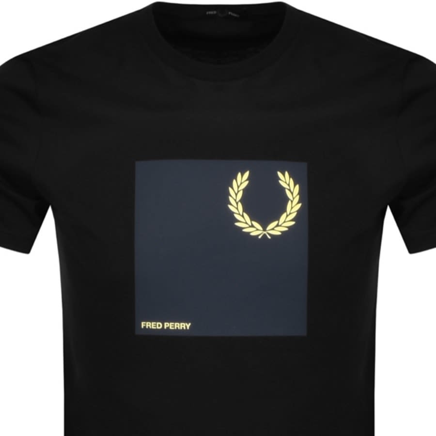 Alternative Image for ProductFred Perry Laurel Wreath Logo T Shirt Black2