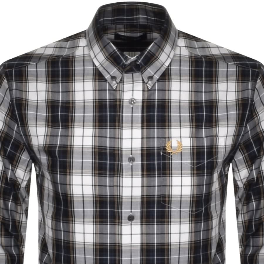 Alternative Image for ProductFred Perry Check Long Sleeved Shirt Navy2