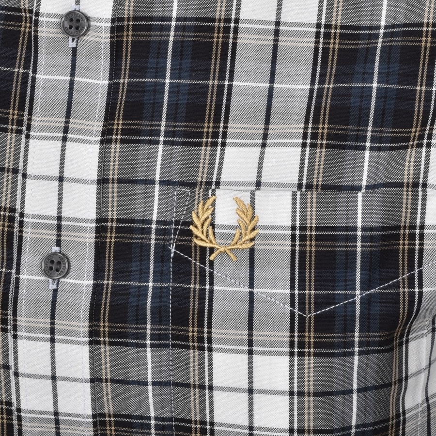 Alternative Image for ProductFred Perry Check Long Sleeved Shirt Navy3