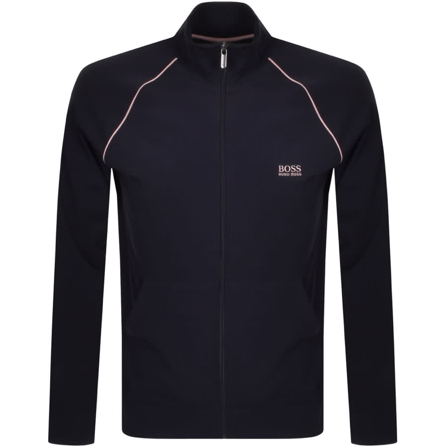 Alternative Image for ProductBOSS Bodywear Full Zip Sweatshirt Navy1