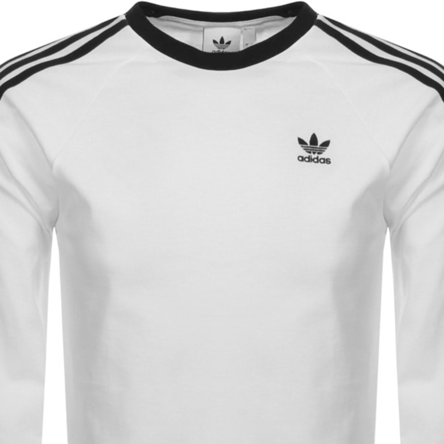Alternative Image for Productadidas Originals Long Sleeve T Shirt White2