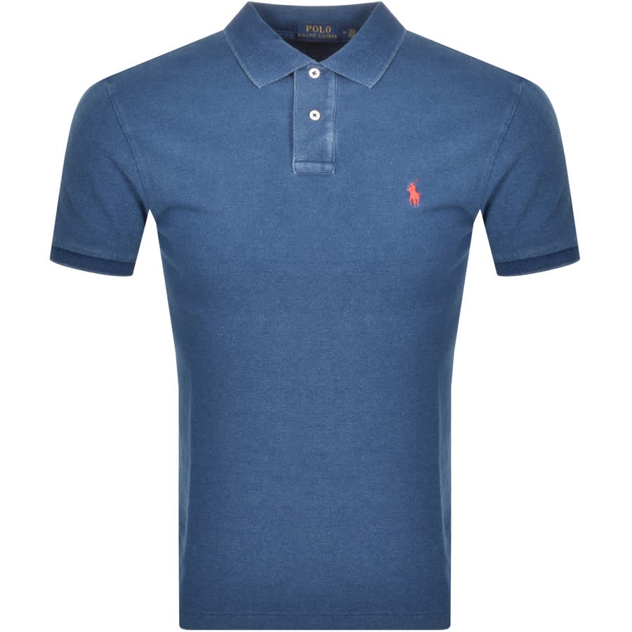Alternative Image for ProductRalph Lauren Slim Fit Polo T Shirt Blue1