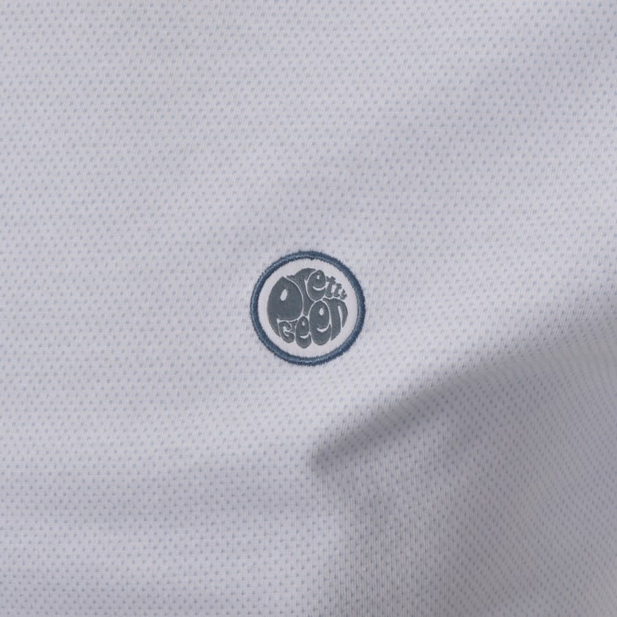 Alternative Image for ProductPretty Green Birdseye Tipped T Shirt White3