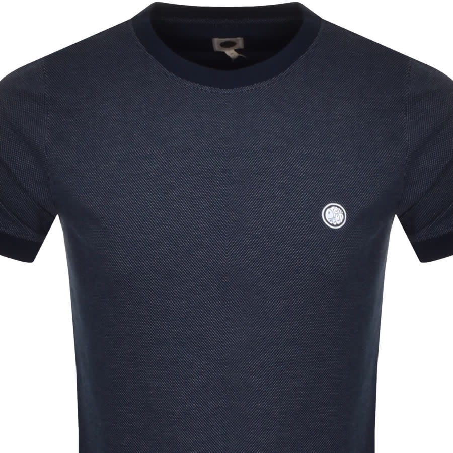Alternative Image for ProductPretty Green Birdseye Tipped T Shirt Navy2