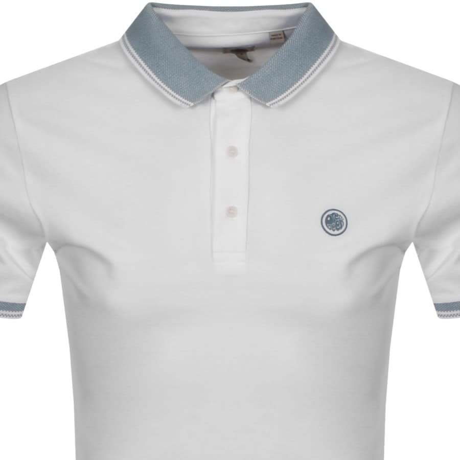 Alternative Image for ProductPretty Green Oxford Collar Polo T Shirt White2