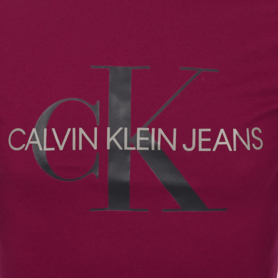 Alternative Image for ProductCalvin Klein Jeans Monogram Logo T Shirt Purple3