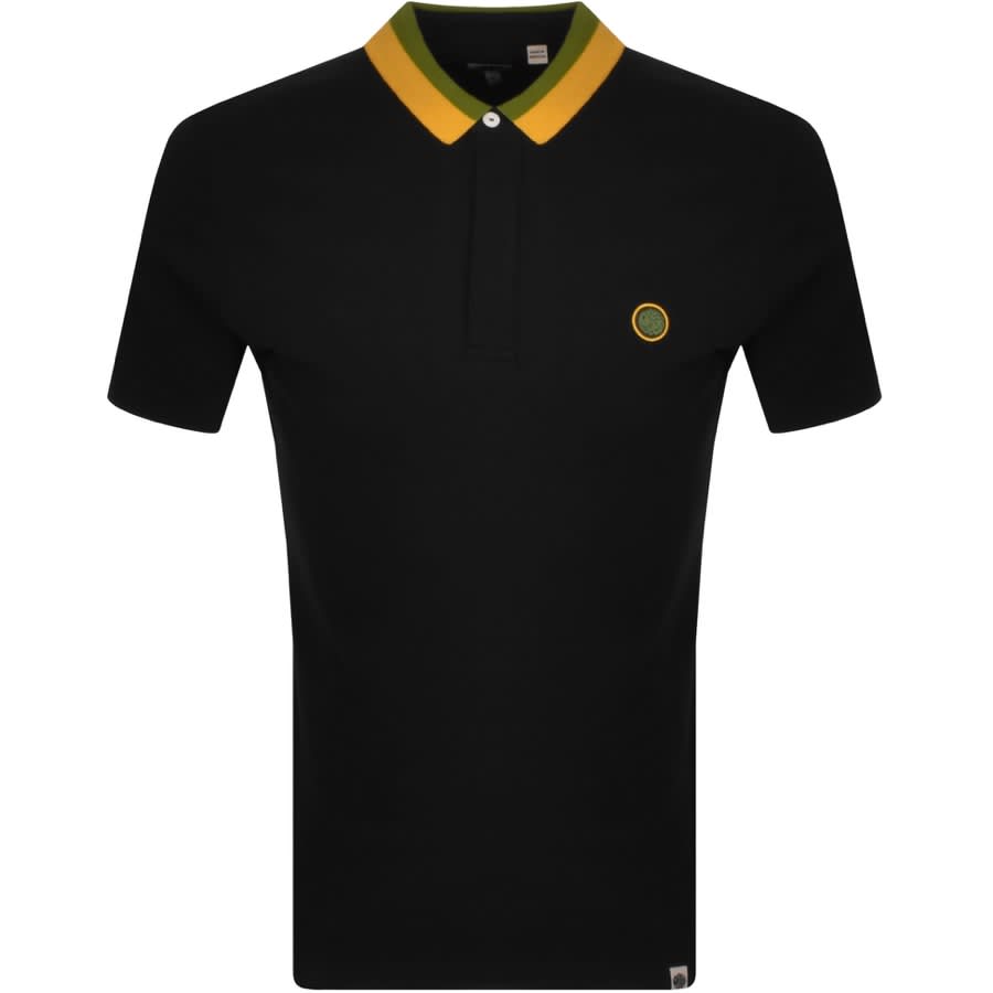 Alternative Image for ProductPretty Green Tilby Collar Polo T Shirt Black1