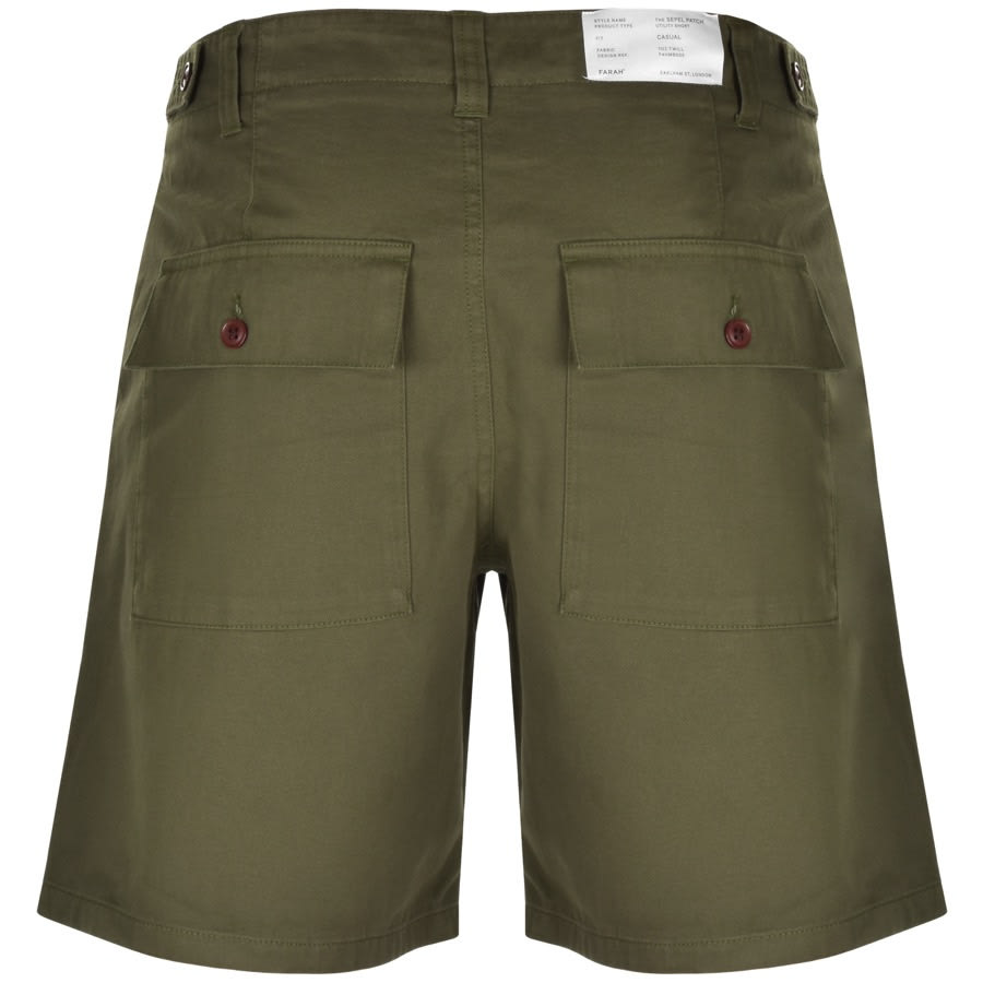 Alternative Image for ProductFarah Vintage Sepel Twill Shorts Green2