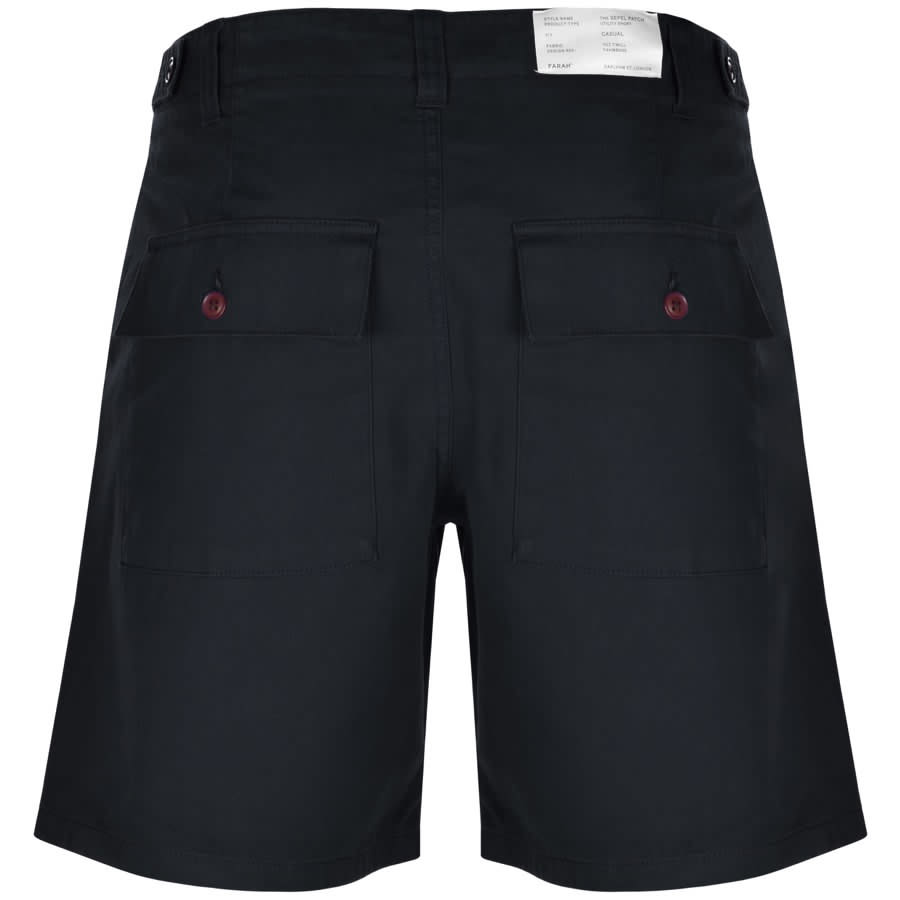 Alternative Image for ProductFarah Vintage Sepel Twill Shorts Navy2