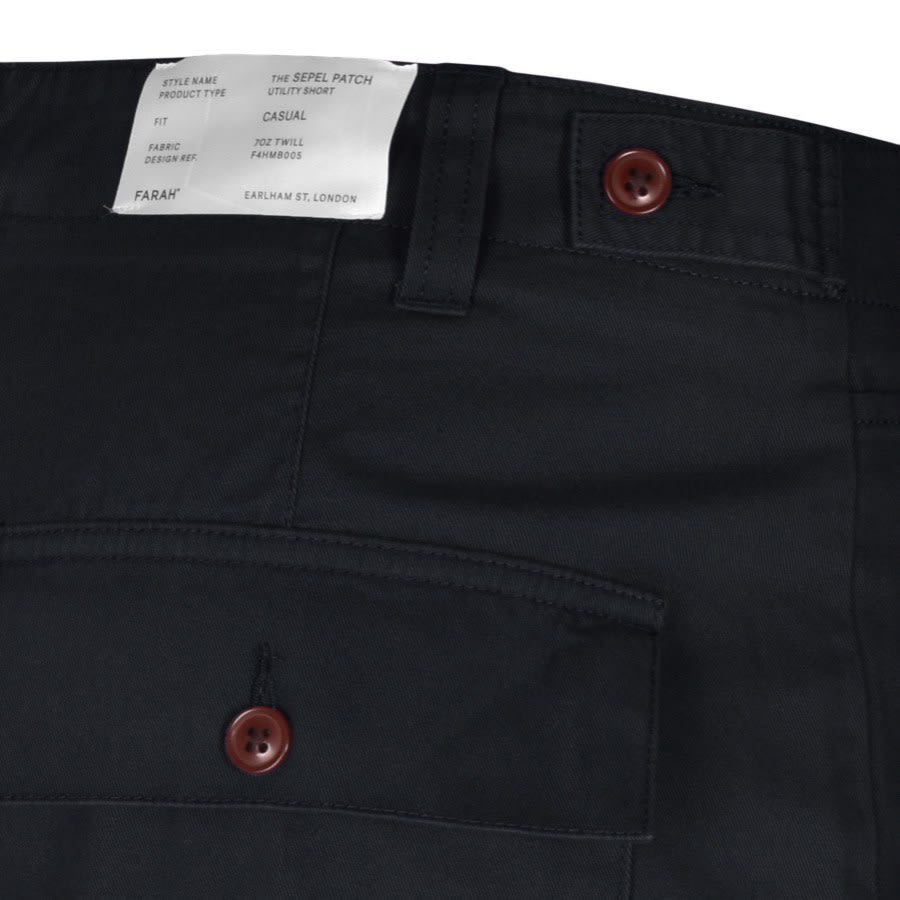 Alternative Image for ProductFarah Vintage Sepel Twill Shorts Navy3