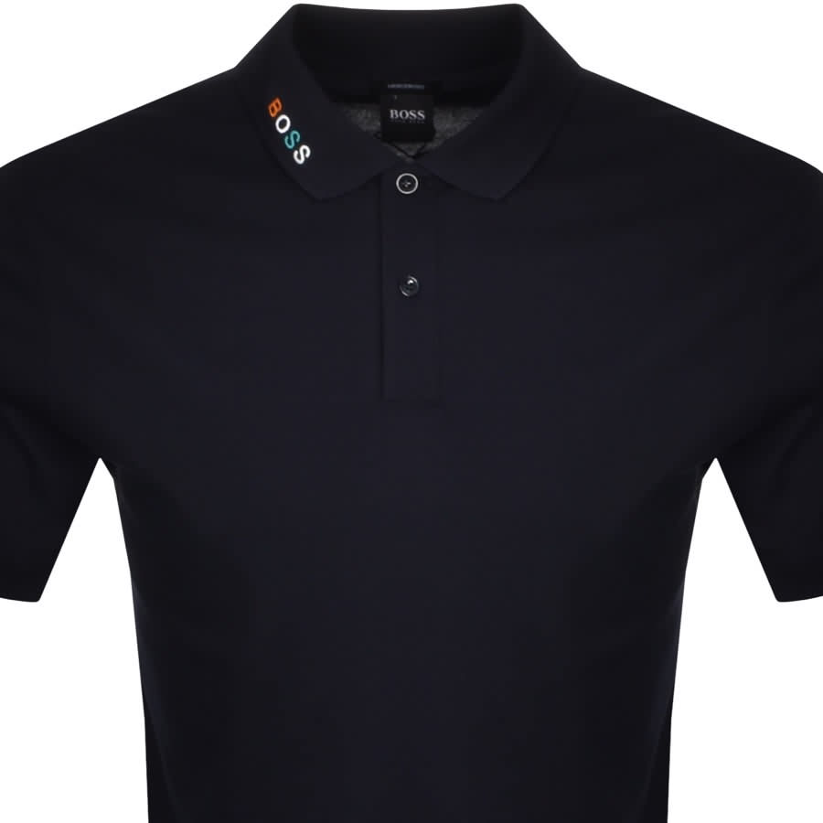 Alternative Image for ProductBOSS Parlay 125 Short Sleeve Polo T Shirt Navy2