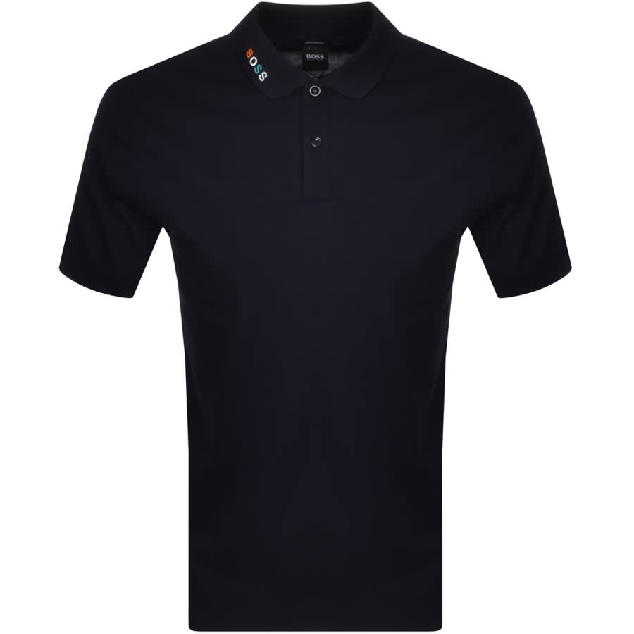 Alternative Image for ProductBOSS Parlay 125 Short Sleeve Polo T Shirt Navy1