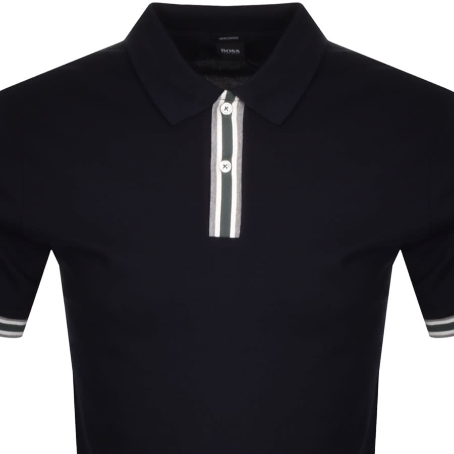 Alternative Image for ProductBOSS Parlay 126 Short Sleeve Polo T Shirt Navy2