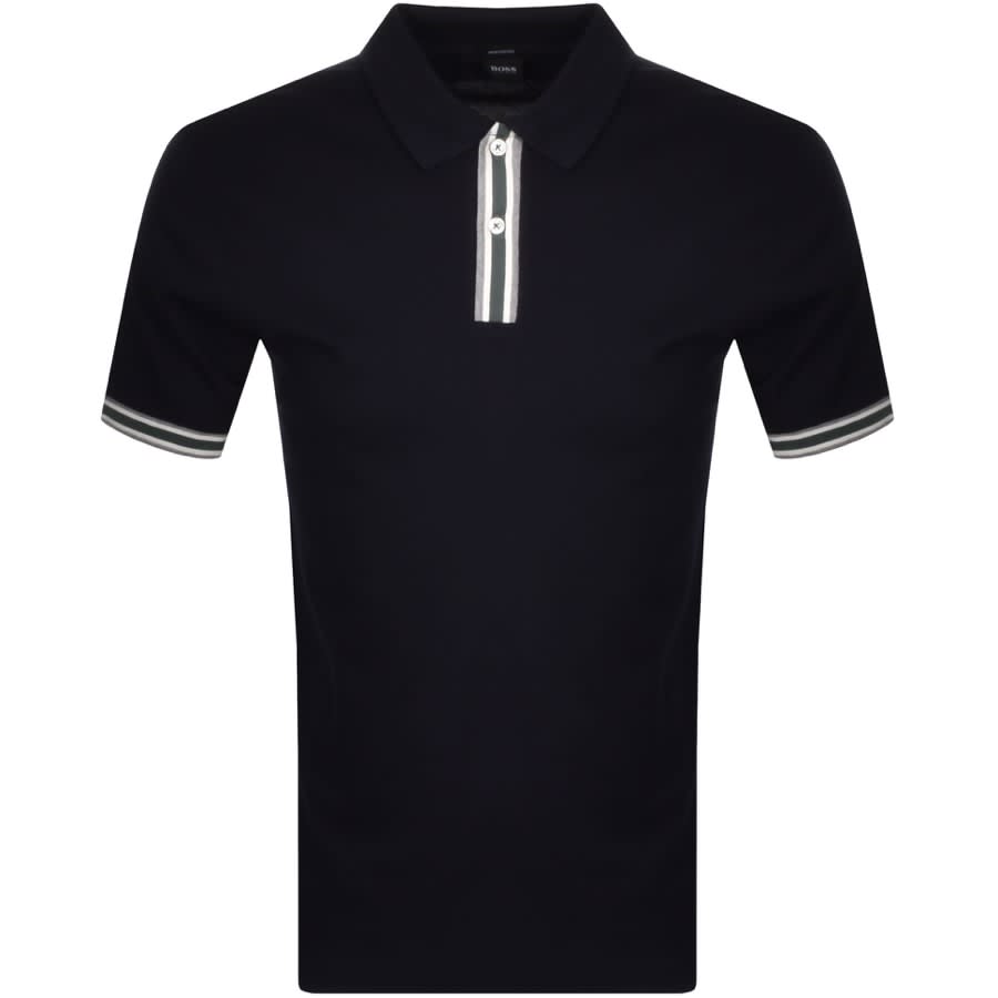 Alternative Image for ProductBOSS Parlay 126 Short Sleeve Polo T Shirt Navy1