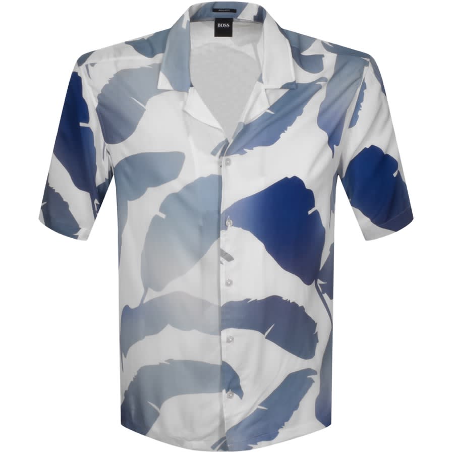 Alternative Image for ProductBOSS Lello Short Sleeved Shirt White1