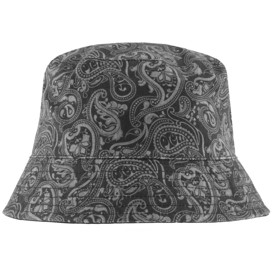 Alternative Image for ProductPretty Green Reversible Paisley Bucket Hat Black2
