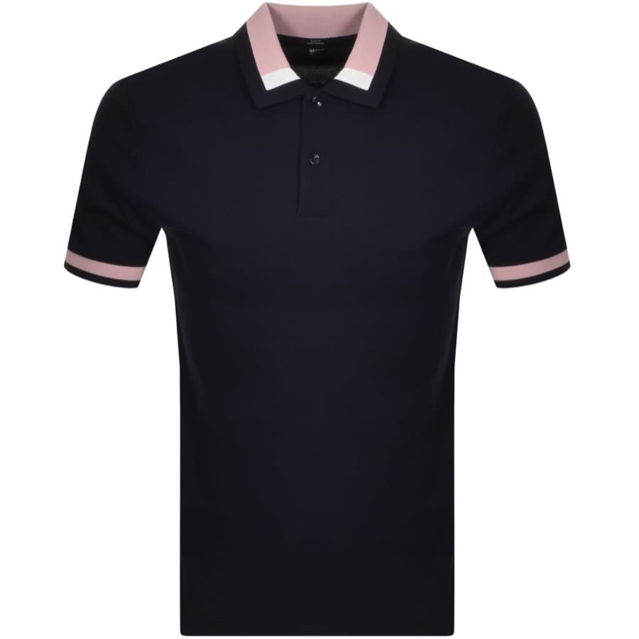 Alternative Image for ProductBOSS Phillipson Short Sleeved Polo T Shirt Navy1